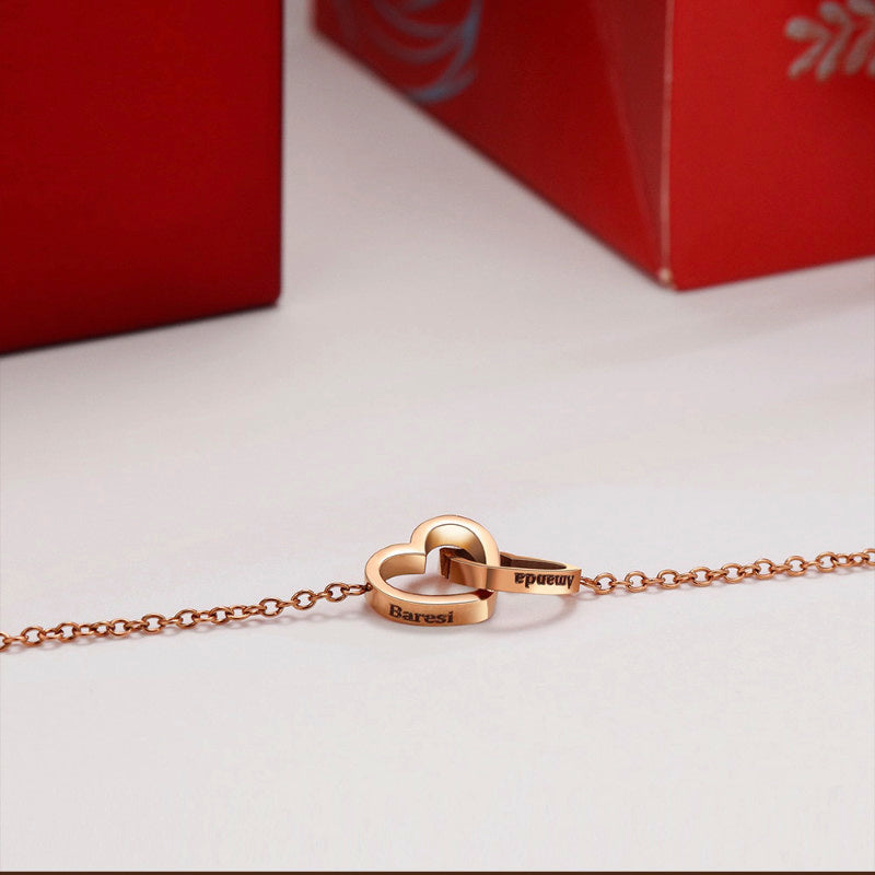 Heart Necklace Box + box Pink - Elegant love gift