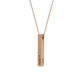 3D Gravert Bar Collier - Personlig eleganse 