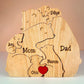 Puzzle Familial din Lemn Personalizat: Suvenir Unic și Timpuriu 