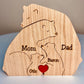 Puzzle Familial din Lemn Personalizat: Suvenir Unic și Timpuriu 