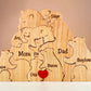 Puzzle Familial din Lemn Personalizat: Suvenir Unic și Timpuriu 